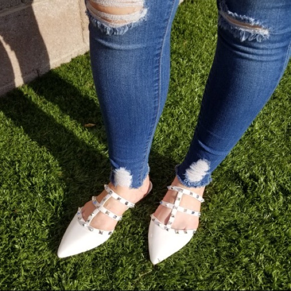 LAST SIZE 6.5 ❗️Victoria Studded Mules - Picture 4 of 8